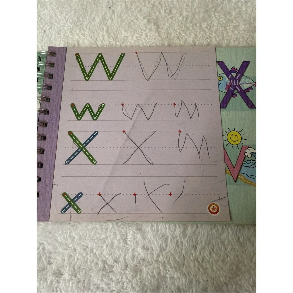 Leap Reader Book Learn to Write Letters & Numbers Mr. Pencil USB Cord Leap Frog